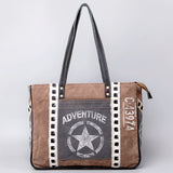 OHLAY OHV132 HOBO Upcycled Canvas Hair-on Genuine Leather women bag western handbag purse