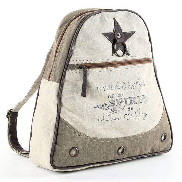 Ohlay Bags OHV144 Backpack 100% Cotton Demin Genuine Leather Women Bag by Hilason – Cowboy and equestrian accessories