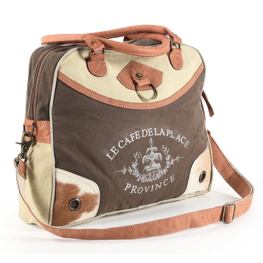 Ohlay Bags OHV148 Tote 100% Cotton Demin Genuine Leather Women Bag W. by Hilason – Cowboy and equestrian accessories