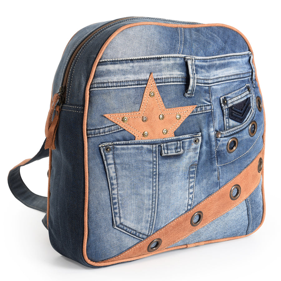 Ohlay Bags OHV149 Tote Upcycled Canvas 100% Cotton Demin Genuine by Hilason – Cowboy and equestrian accessories