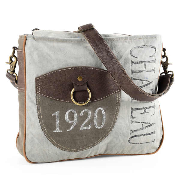 Ohlay Bags OHV156 Cross Body I Upcycled Canvas Genuine Leather Women by Hilason – Cowboy and equestrian accessories