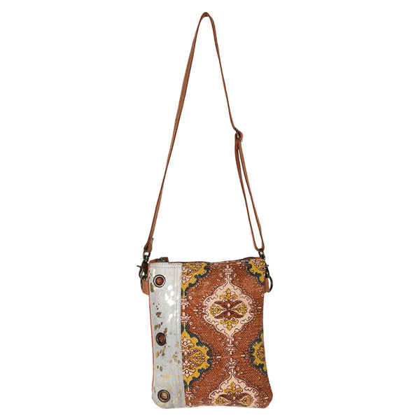 Ohlay Bags OHV216 Cross Body Ii Upcycled Wool Canvas Hair-On Genuine by Hilason – Cowboy and equestrian accessories