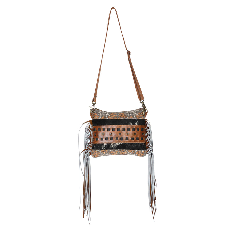 Ohlay Bags OHV220 Cross Body Ii Upcycled Canvas Hair-On Genuine by Hilason – Cowboy and equestrian accessories