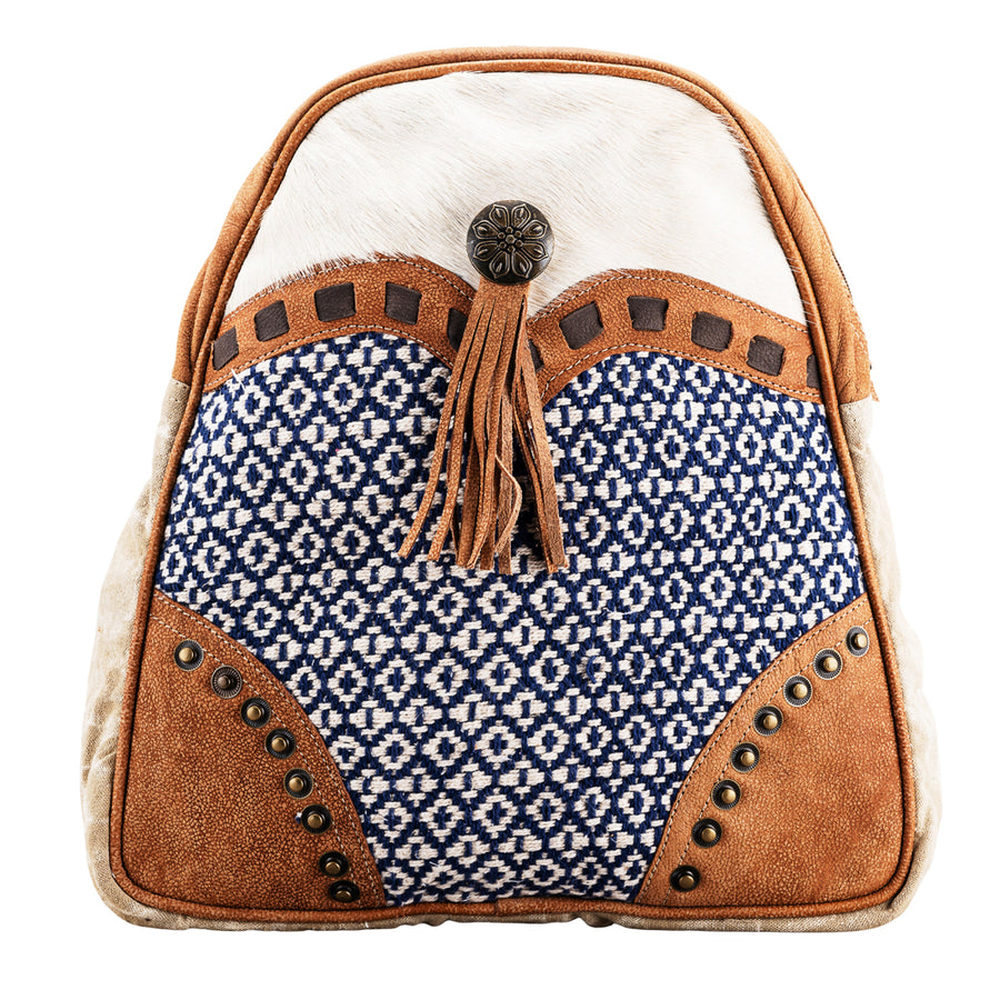 Ohlay Bags OHV237 Backpack Upcycled Wool Canvas Hair-On Genuine by Hilason – Cowboy and equestrian accessories