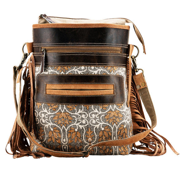 Ohlay Bags OHV238 Cross Body Ii Upcycled Canvas Genuine Leather Women by Hilason – Cowboy and equestrian accessories