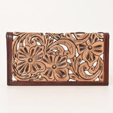 OHLAY WALLET Hand Tooled  Genuine Leather women bag western handbag purse