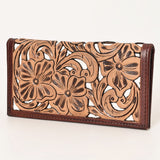 OHLAY WALLET Hand Tooled  Genuine Leather women bag western handbag purse