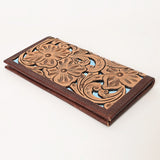 OHLAY WALLET Hand Tooled  Genuine Leather women bag western handbag purse