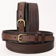 HILASON Western Genuine Leather Belt for Men Women Cowboy Cowgirl Handmade Unisex Full Grain Heavy Duty Tooled Jeans
