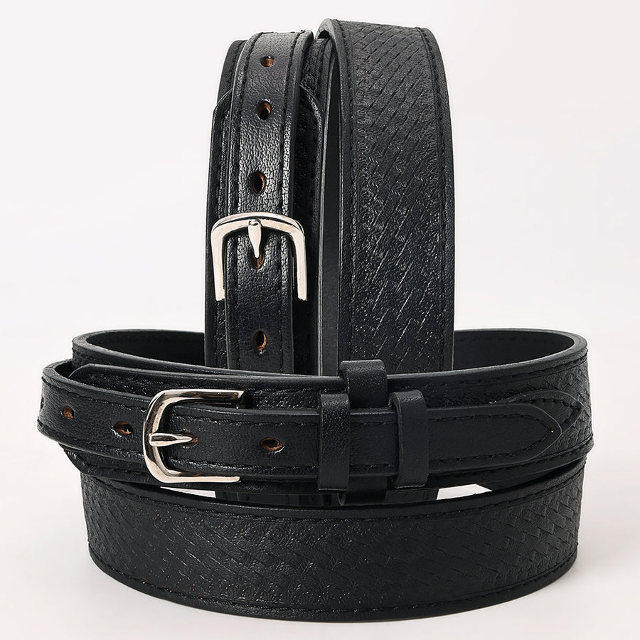 HILASON Western Genuine Leather Belt for Men Women Cowboy Cowgirl Handmade Unisex Full Grain Heavy Duty Basketweave - Uhorse