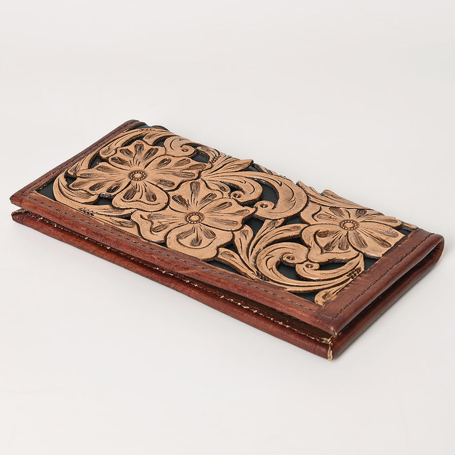 OHLAY Wallet Hand Tooled Genuine Leather Women Bag Western Handbag Purse | Womens Handbags |Leather Belt for Summer