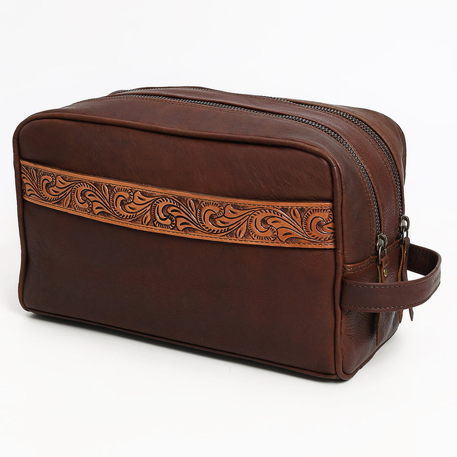 OHLAY TOILETRY Hand Tooled Genuine Leather women bag western handbag purse - Uhorse