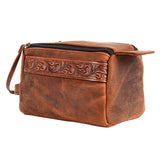 Ohlay Bags OHM111A Toiletry Hand Tooled Genuine Leather Women Bag Western Handbag Purse