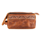 Ohlay Bags OHM111B Toiletry Hand Tooled Genuine Leather Women Bag Western Handbag Purse