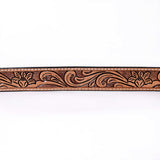 Comfytack Floral Hand Carved Men & Women Genuine Leather Belt Brown Gorgeous Hand Tooled