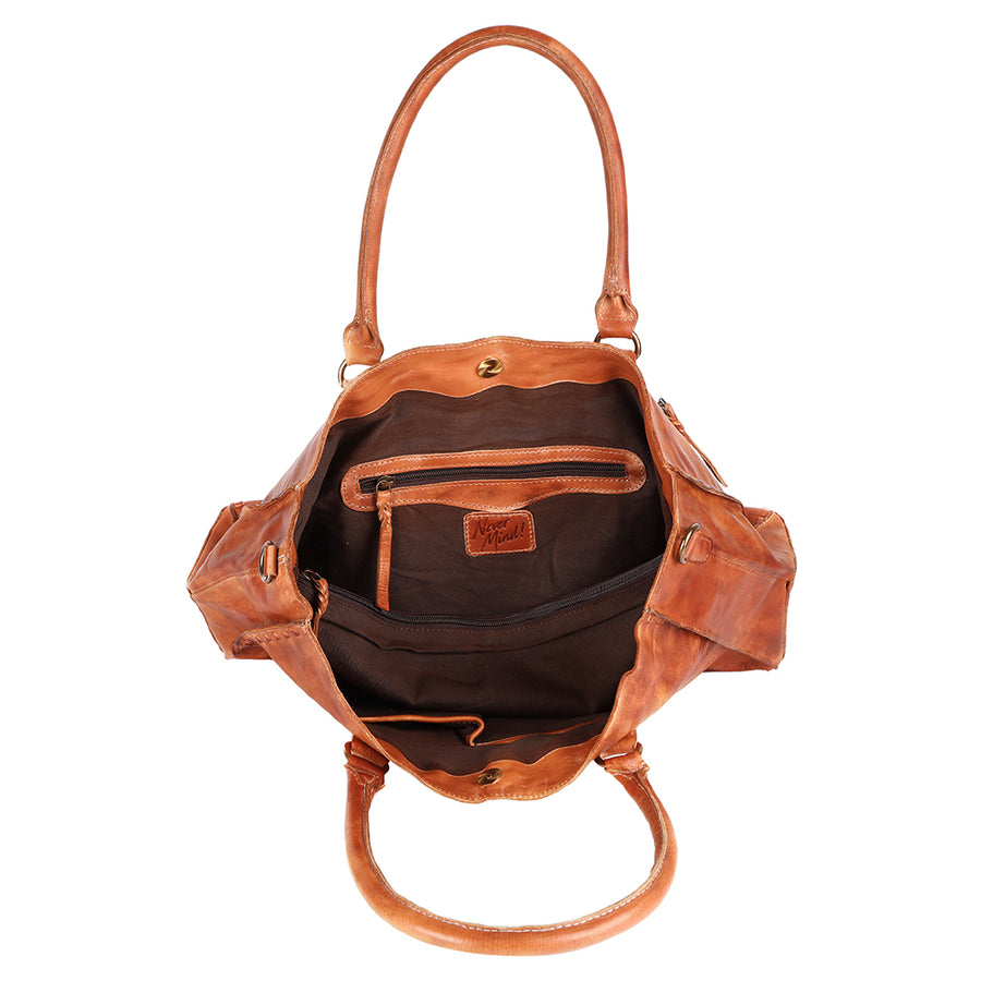 Never Mind Nmbgm125B Tote Vintage Handmade Genuine Cowhide Leather Women Bag Western Handbag Purse