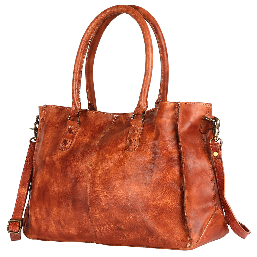 Never Mind Nmbgm125B Tote Vintage Handmade Genuine Cowhide Leather by Hilason – Cowboy and equestrian accessories