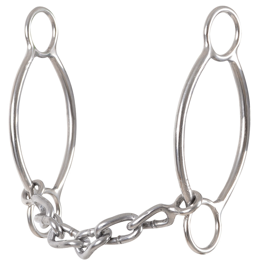 Metal horse bit with chain connector - Uhorse