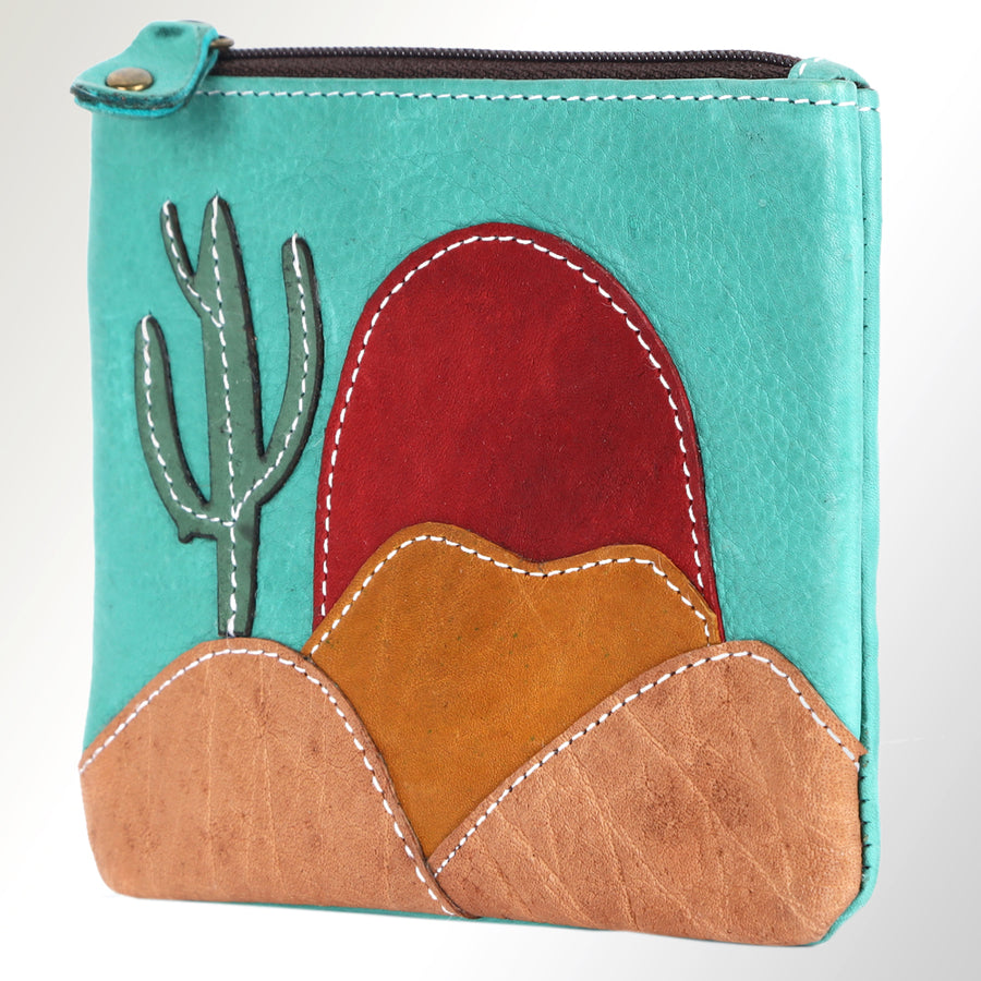 American Darling Coin Purse Genuine Leather Western Women Bag | Handbag Wristlet Travel Clutch - Uhorse