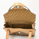 American Darling Briefcase Hand Tooled Genuine Leather W. Women Bag