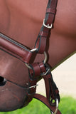 Lrg Hilason Western Horse Reins Bitfree Genuine Leather English Bitless Bridle Brown