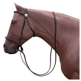 large Hilason Western Horse Reins Bitfree Genuine Leather English Bitless Bridle Brown - Uhorse