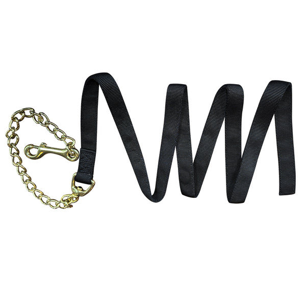 7 ft. Hilason Western Horse Flexible NYLON WEBBING LEAD/CHAIN-BK - Uhorse