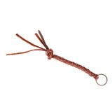 Ohlay Genuine Leather Handmade Braided Key Ring Brown Key Chain