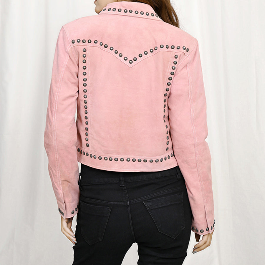 American Darling Genuine Vintage leather Women Blazer dress Shirt jacket ladies Girl| | for