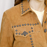Genuine Vintage leather Women shirt jacket dress ladies girl