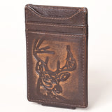 AMERICAN TANNER Genuine Leather Card Holder Wallet For Men & Women H4.1 X W3