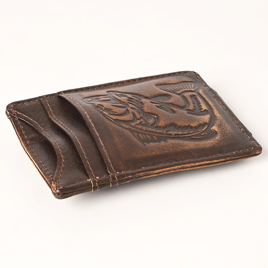AMERICAN TANNER Genuine Leather Card Holder Wallet For Men & Women H4.1 X W3
