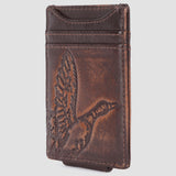 AMERICAN TANNER Genuine Leather Card Holder Wallet For Men & Women H4.1 X W3