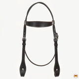 HILASON Western Horse Genuine Leather Headstall Tack Plain