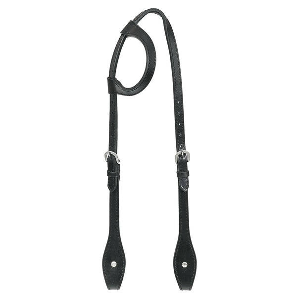 Hilason Horse Genuine Leather One Ear Headstall Bridle GS Concho Black - Uhorse