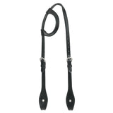 Hilason Horse Genuine Leather One Ear Headstall Bridle GS Concho Black - Uhorse