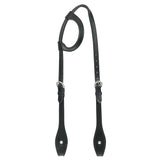 Hilason Horse Genuine Leather One Ear Headstall Bridle GS Concho Black