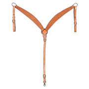 HILASON Western Leather Horse V Shaped Breast Collar Tan | |Western