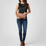 American Darling Cross Body Hand Tooled Genuine Leather Western Women Bag | Turquoise Handbag Purse Crossbody for Cute