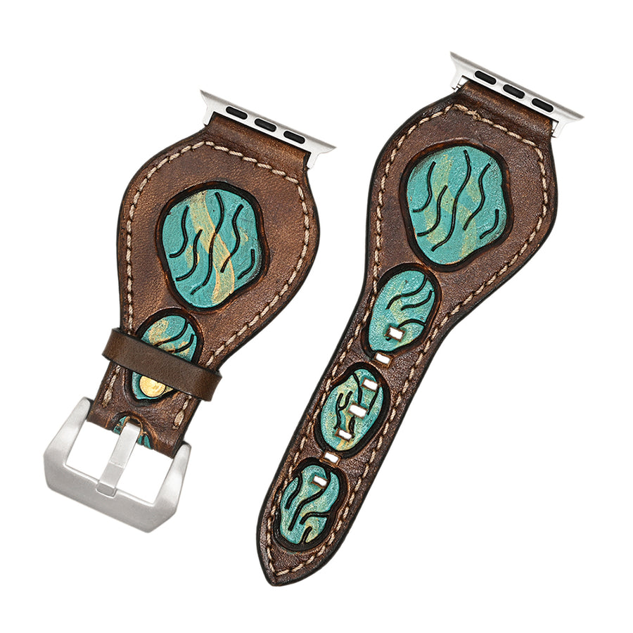 American Darling ADWAR125-41 Beautifully Hand Tooled Genuine Leather I by Hilason – Cowboy and equestrian accessories