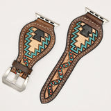 American Darling ADWAR129-41 Beautifully Hand Tooled Genuine American Leather I watch Strap Men and Women Unisex