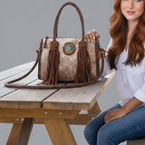 American Darling Tote Hair-On Genuine Leather Western Women Bag Handbag Purse | Travel Bags College Casual