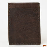 Hilason Western Floral Stylish Women & Men Hand Tooled Genuine Leather Card-Holder