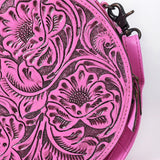 American Darling Canteen Hand Tooled Genuine Leather women bag western handbag purse