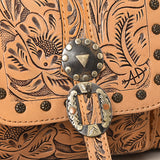 American Darling ADBG1305 Duffel Hand Tooled Genuine Leather Women Bag