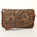 American Darling ADBG1309 Wallet Hand Tooled Genuine Leather women bag western handbag purse