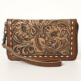 American Darling ADBG1309 Wallet Hand Tooled Genuine Leather women bag western handbag purse