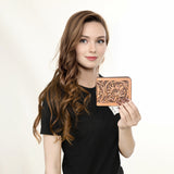 American Darling ADBG1313 Wallet Hand Tooled Genuine Leather women bag western handbag purse