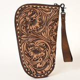 American Darling ADGC106 Floral Western Hand Tooled Genuine Leather Women & Man GUN CASE