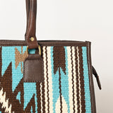 American Darling Tote Saddle Blanket Fabric Genuine Leather Western Women Bag | Handbag Purse for Cute